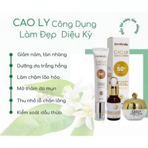 Cao Ly có khả năng cấp ẩm sâu và ngăn ngừa hình thành sắc tố Melanin