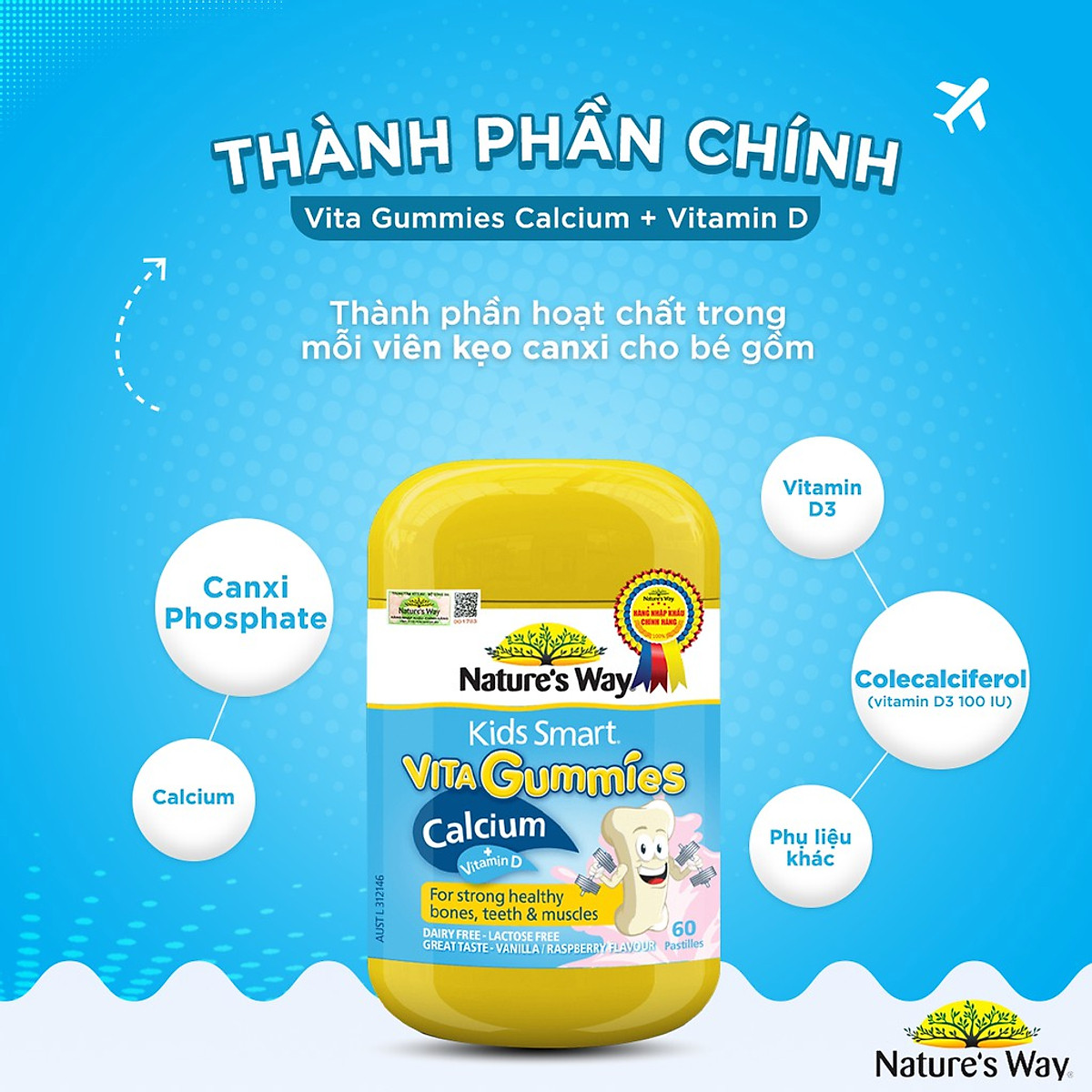 Nature's Way Vita Gummies Calcium + Vitamin D