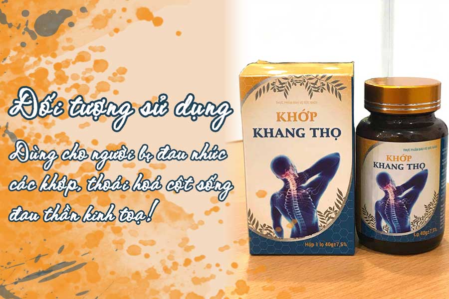 Khớp Khang Thọ dùng cho người bị đau thần kinh tọa do thoái hóa khớp, thoái hóa cột sống, viêm khớp