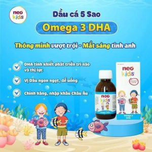 Neo kids omega 3 DHA Bổ sung DHA, EPA, Vitamin A, Vitamin E