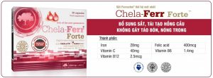 Chela Ferr Forta bổ sung sắt cho mẹ bầu
