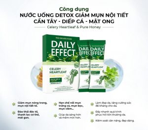 NƯỚC UỐNG GIẢM MỤN DAILY EFFECT – CẦN TÂY & DIẾP CÁ