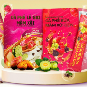 Cà Phê Mâm Xôi Đỏ Lê Gai Hộp 15 gói Giảm Cân An Toàn
