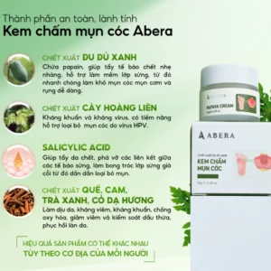 Kem chấm Mụn Cóc, Mụn Cơm Tinh Chất Đu Đủ