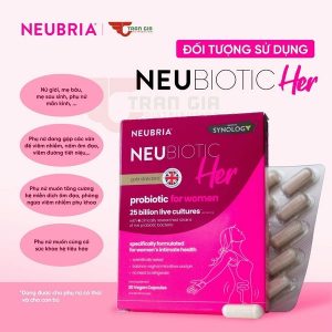  Neubria Neubiotic Her bổ sung lợi khuẩn hỗ trợ sức khỏe nữ giới (Hộp 30 viên)