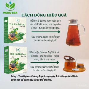 Trà Cà Gai Leo Rau Má OCHA Hộp 40 gói 